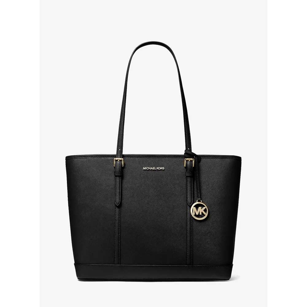 Michael Kors Bolso tote grande de piel saffiano Jet Set Travels | Negro
