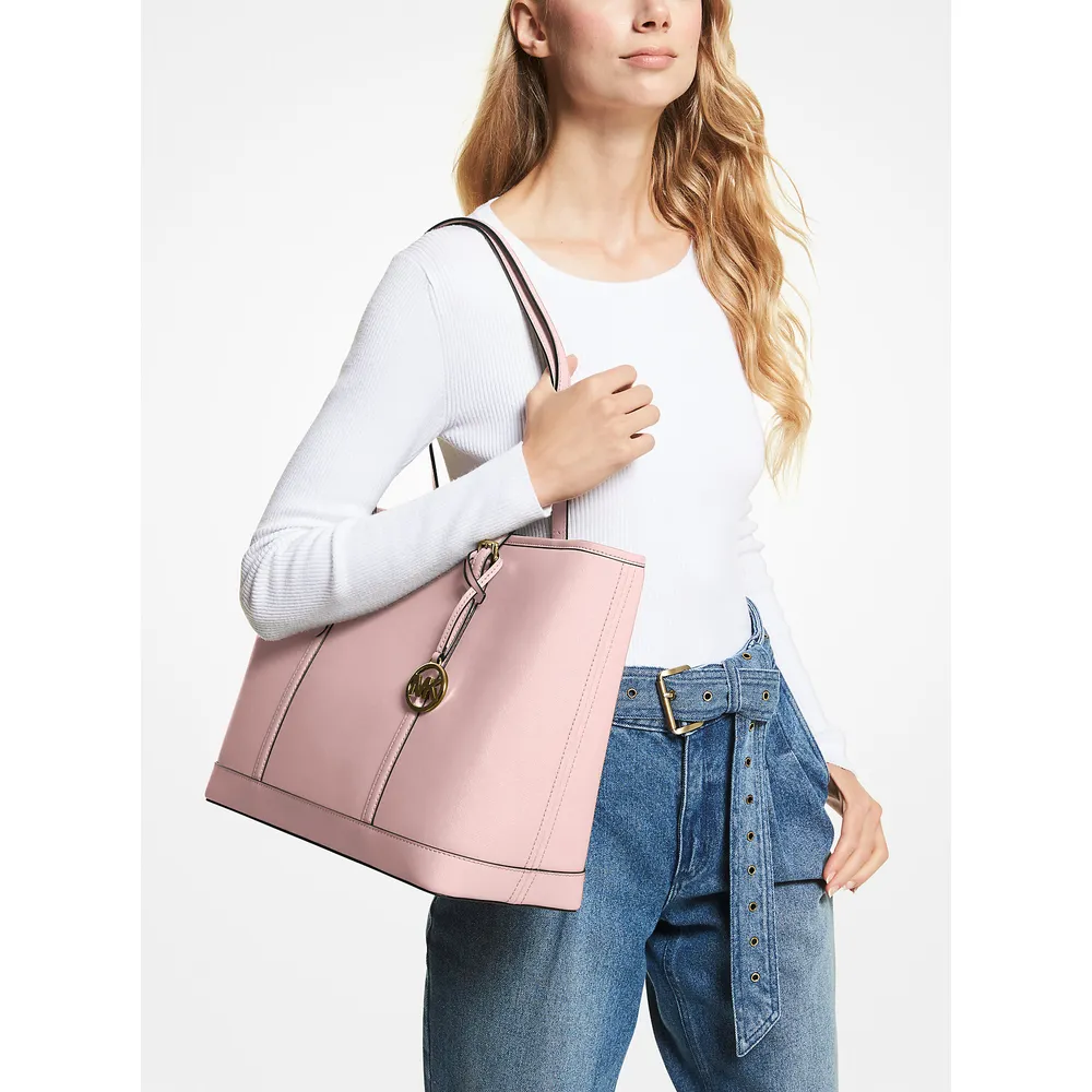 Michael Kors Bolso tote grande de piel saffiano Jet Set Travel | Powder Blush