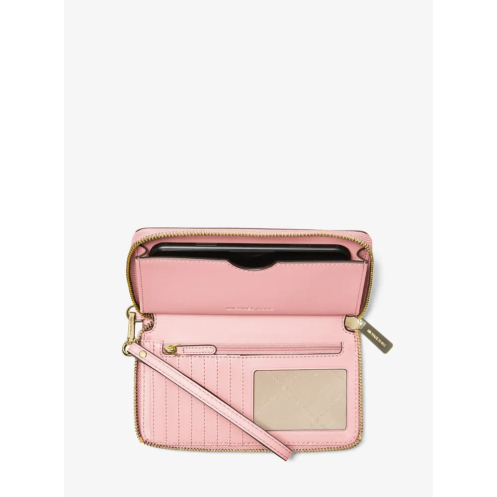 Michael Kors Bolso de mano grande de cuero granulado | Powder Blush
