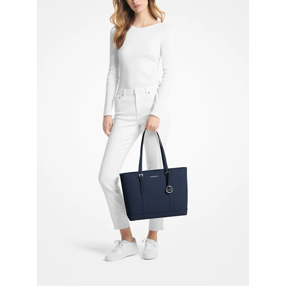 Michael Kors Bolso tote grande de piel saffiano Jet Set Travel | Navy