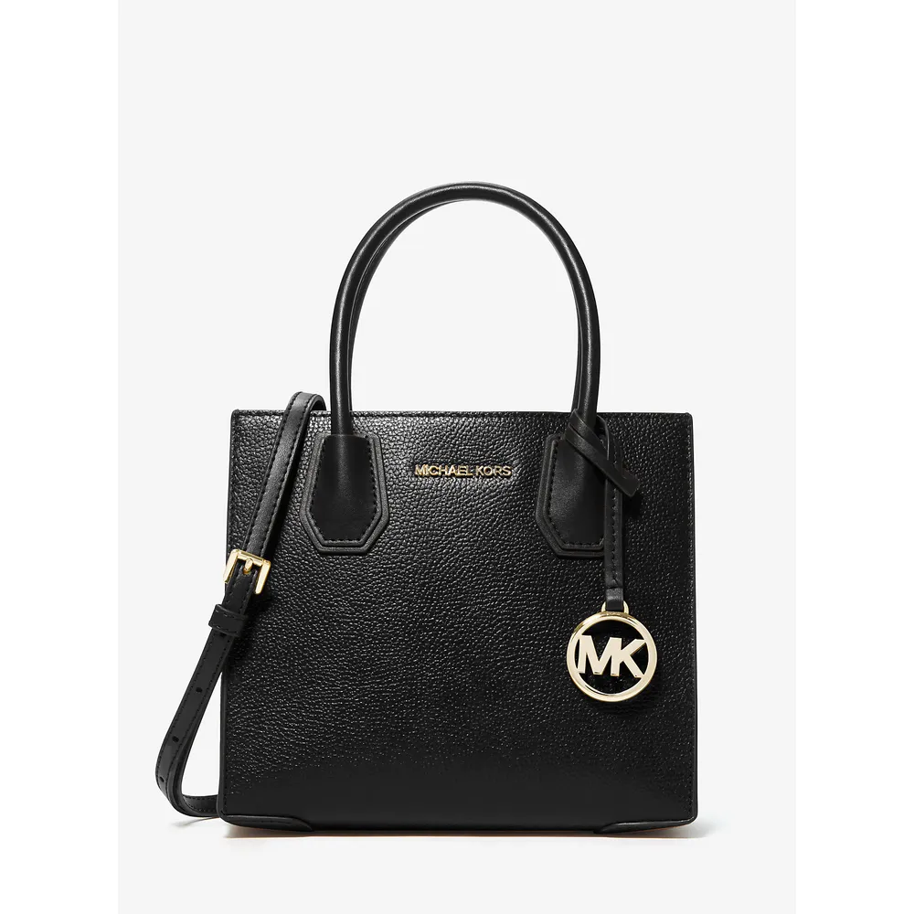 Michael Kors Bolso bandolera mediano Mercer de piel granulada | Negro