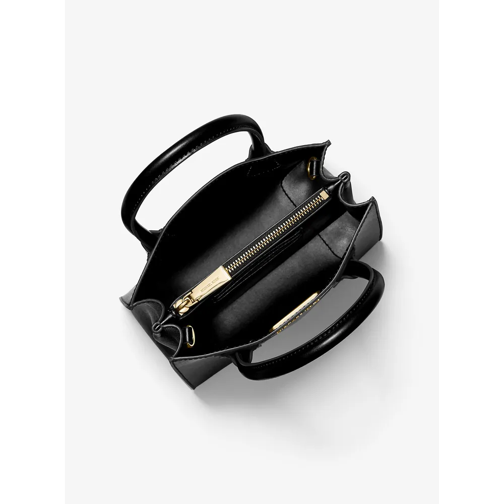 Michael Kors Bolso bandolera mediano Mercer de piel granulada | Negro