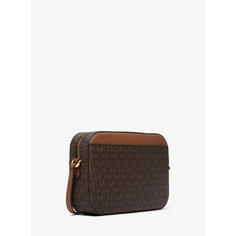 Michael Kors Bolso bandolera grande con logotipo Jet Sets | Marrón