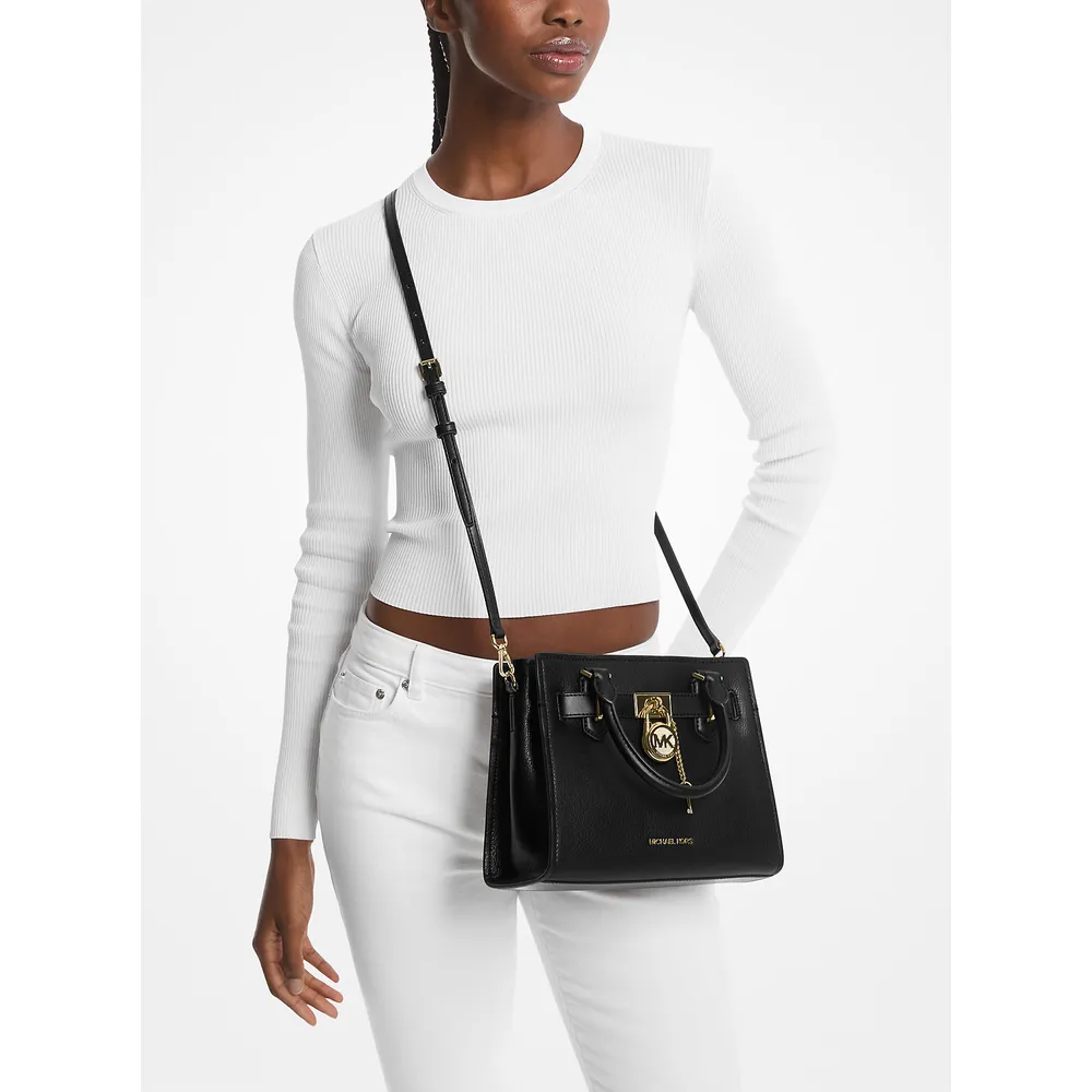 Michael Kors Bolso pequeño de cuero Hamilton | Negro