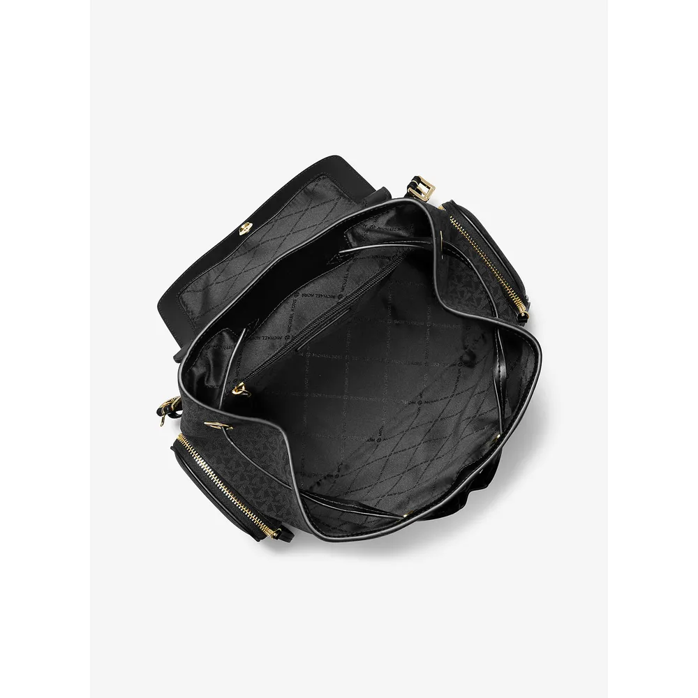 Michael Kors Mochila grande con logotipo Jet Set | Negro