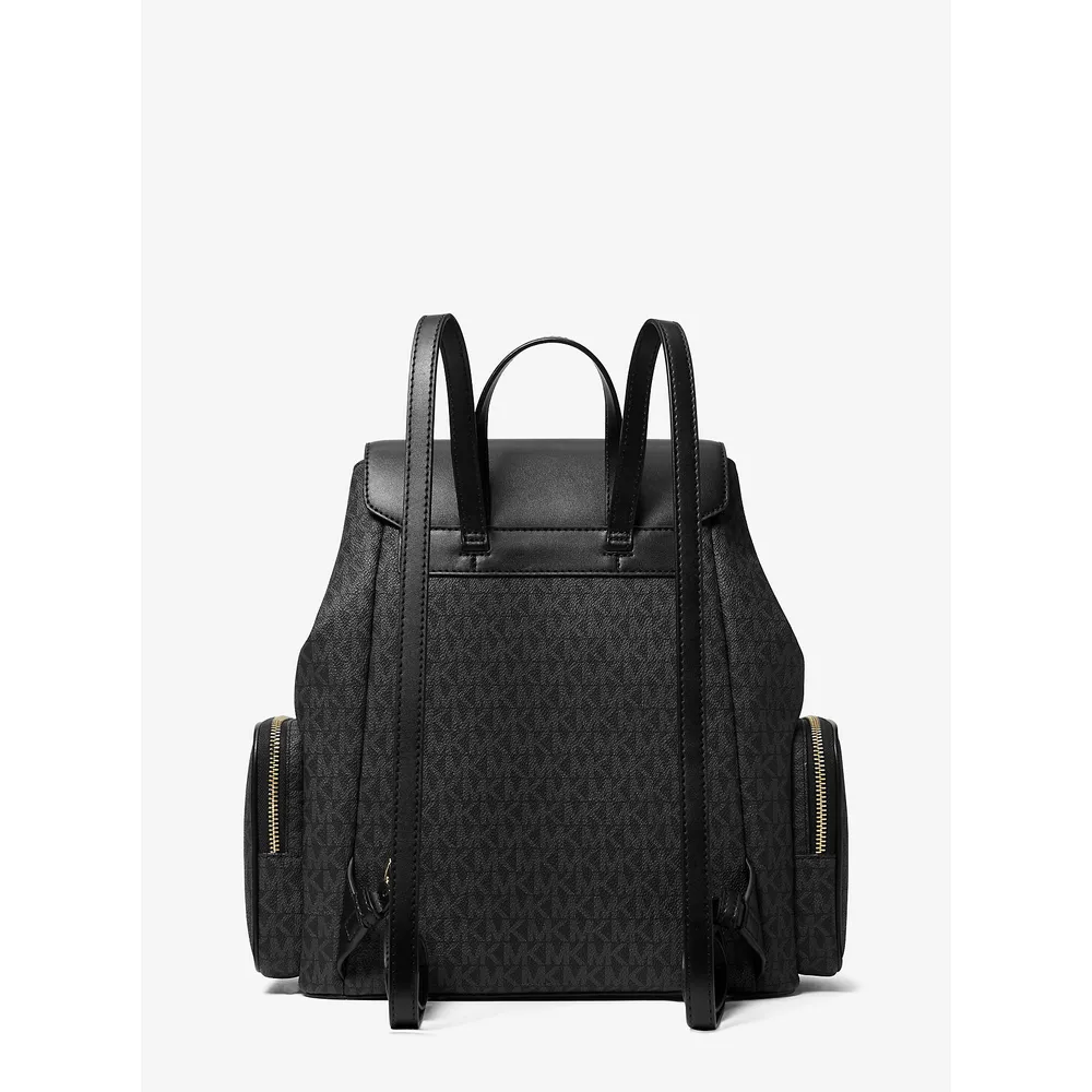 Michael Kors Mochila grande con logotipo Jet Set | Negro
