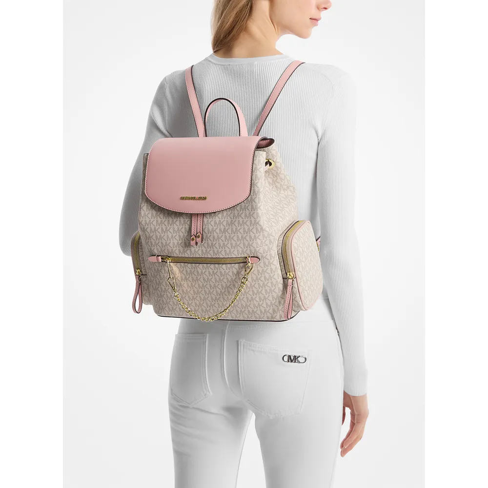 Michael Kors Mochila grande con logotipo Jet Set | Pwd Blsh Mlt