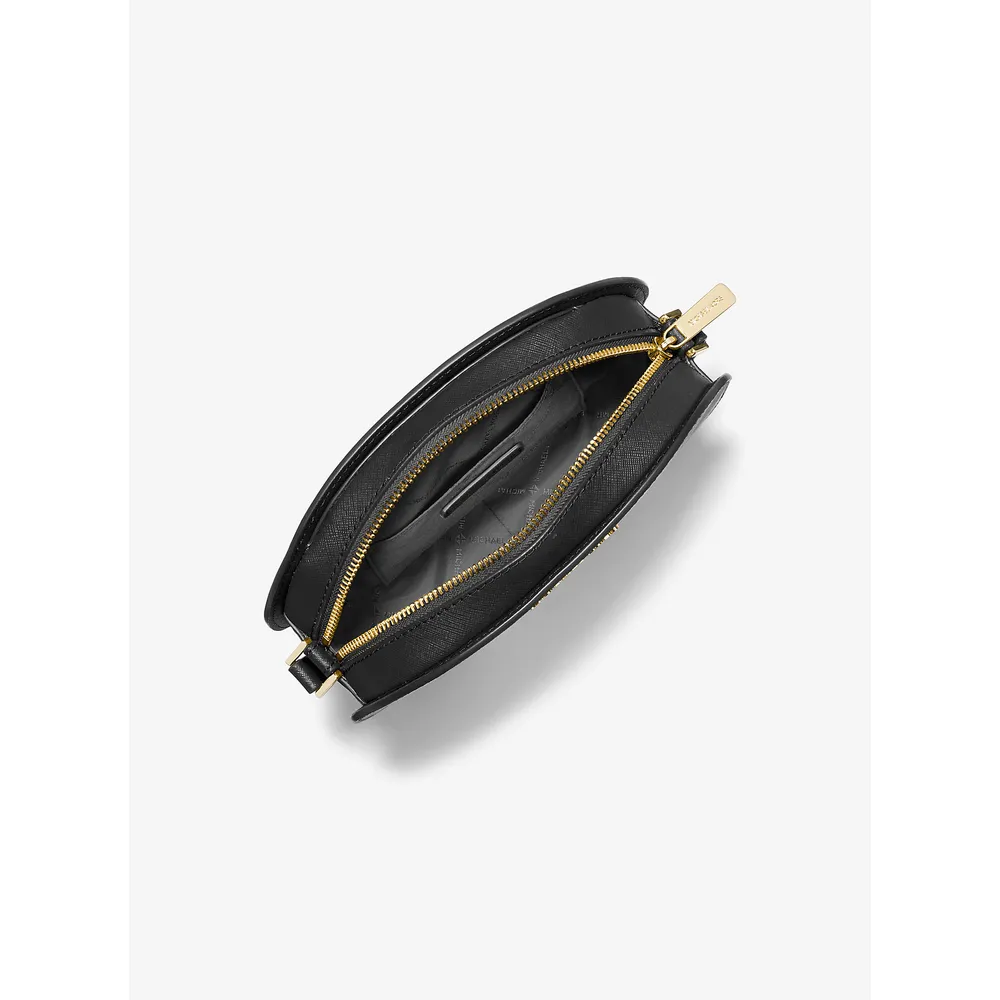 Michael Kors Bolso bandolera mediano Jet Set Travel de piel saffiano | Negro