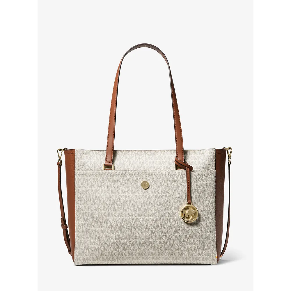 Michael Kors Bolso tote 3 en 1 con logotipo grande de Maisie | Vainilla