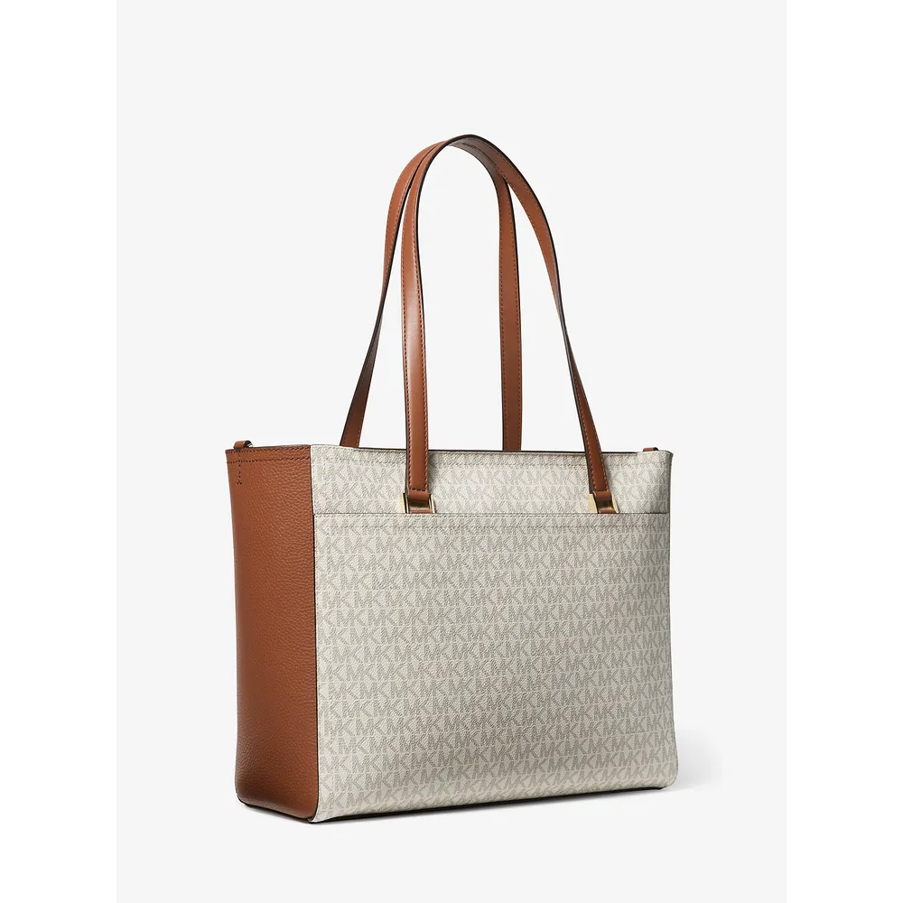 Michael Kors Bolso tote 3 en 1 con logotipo grande de Maisie | Vainilla