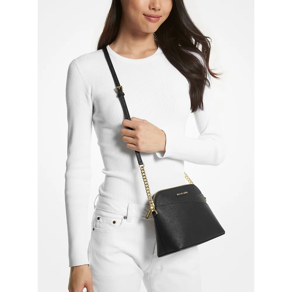 Michael Kors Bolso bandolera mediano tipo domo Jet Set Travel | Black