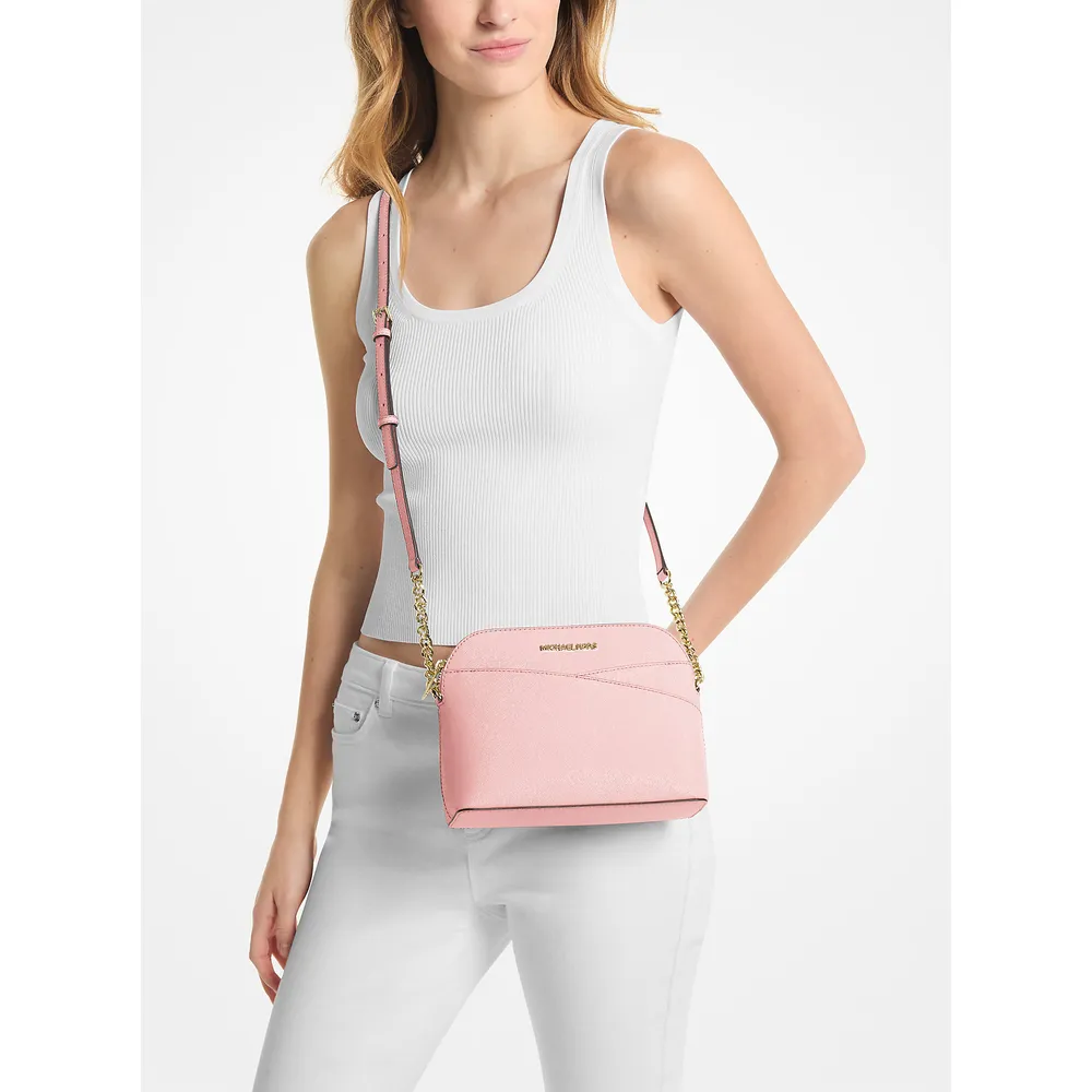 Michael Kors Bolso bandolera mediano tipo domo Jet Set Travel | Powder Blush