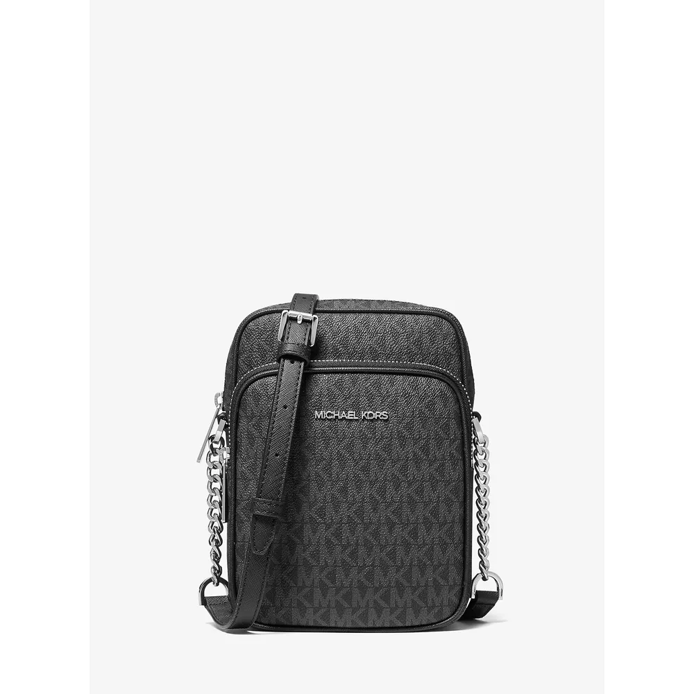 Michael Kors Bolso bandolera mediano con logotipo Jet Set Travel | Negro