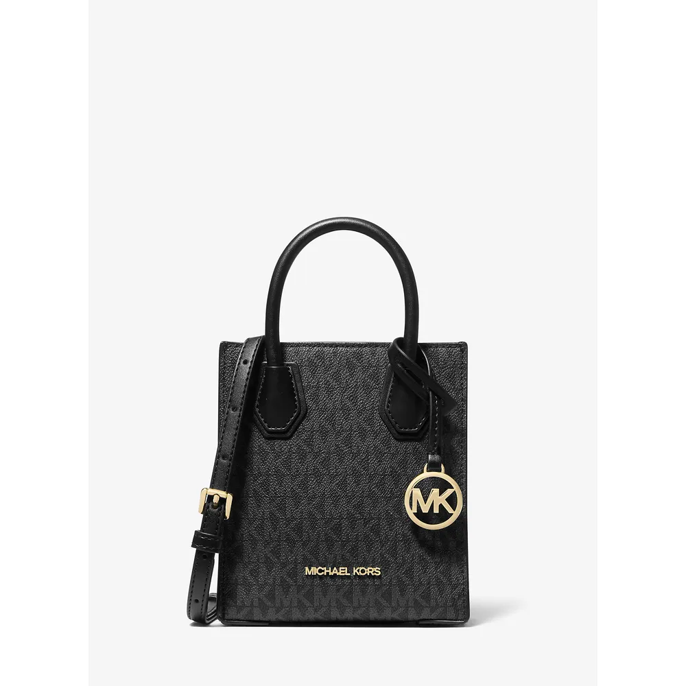 Michael Kors Bolso bandolera Mercer extrapequeño de piel y logotipo | Negro