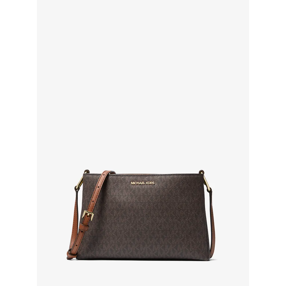 Michael Kors Bolso bandolera mediano con logotipo Trisha | Brown