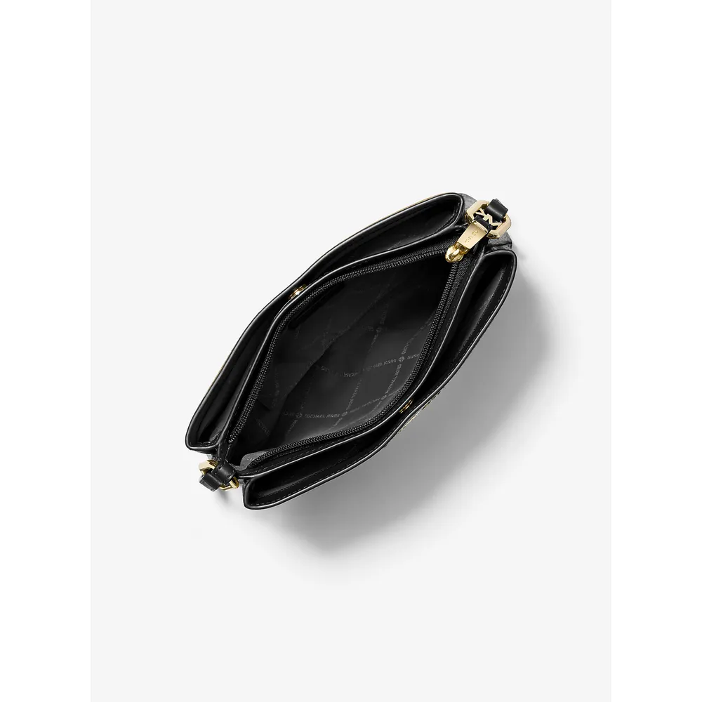 Michael Kors Bolso bandolera mediano Trisha de piel granulada | Negro