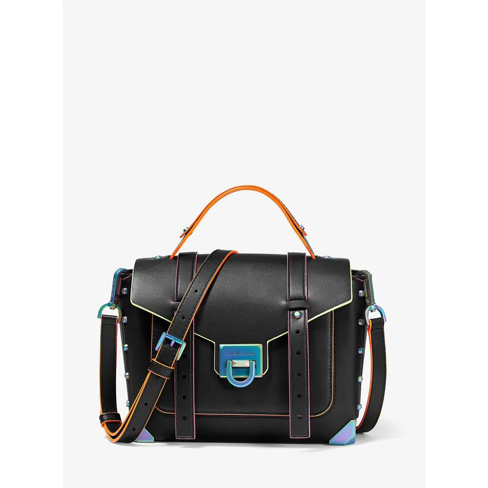 Michael Kors Bolso satchel mediano de piel | Negro