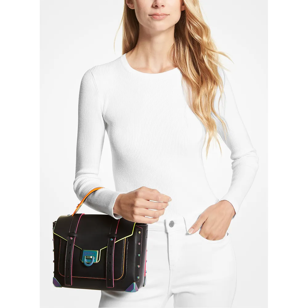Michael Kors Bolso satchel mediano de piel | Negro