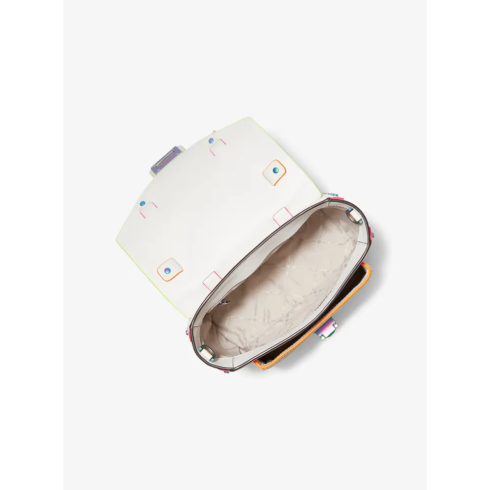 Michael Kors Bolso satchel mediano de piel | Optic White