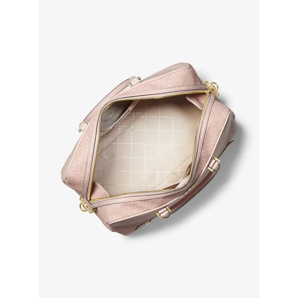 Michael Kors Bolsa de fin de semana grande con logotipo | Powder Blush oscuro
