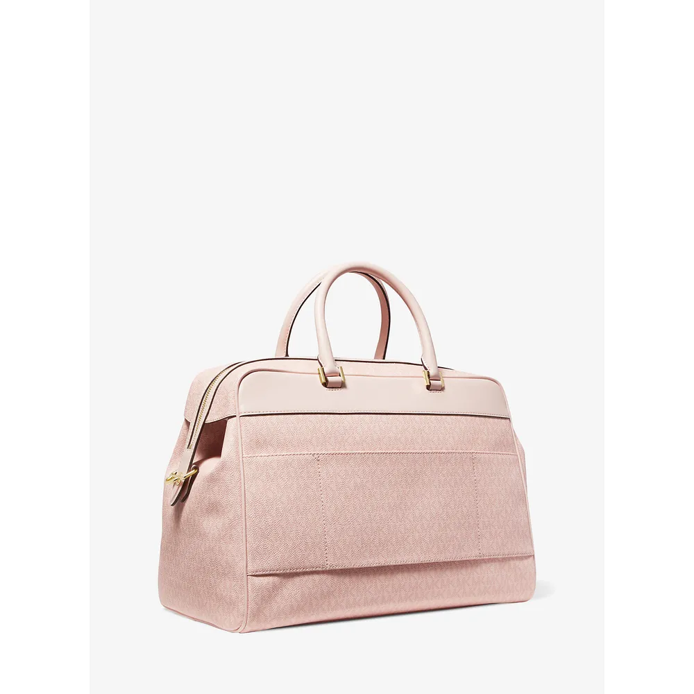 Michael Kors Bolsa de fin de semana grande con logotipo | Powder Blush oscuro