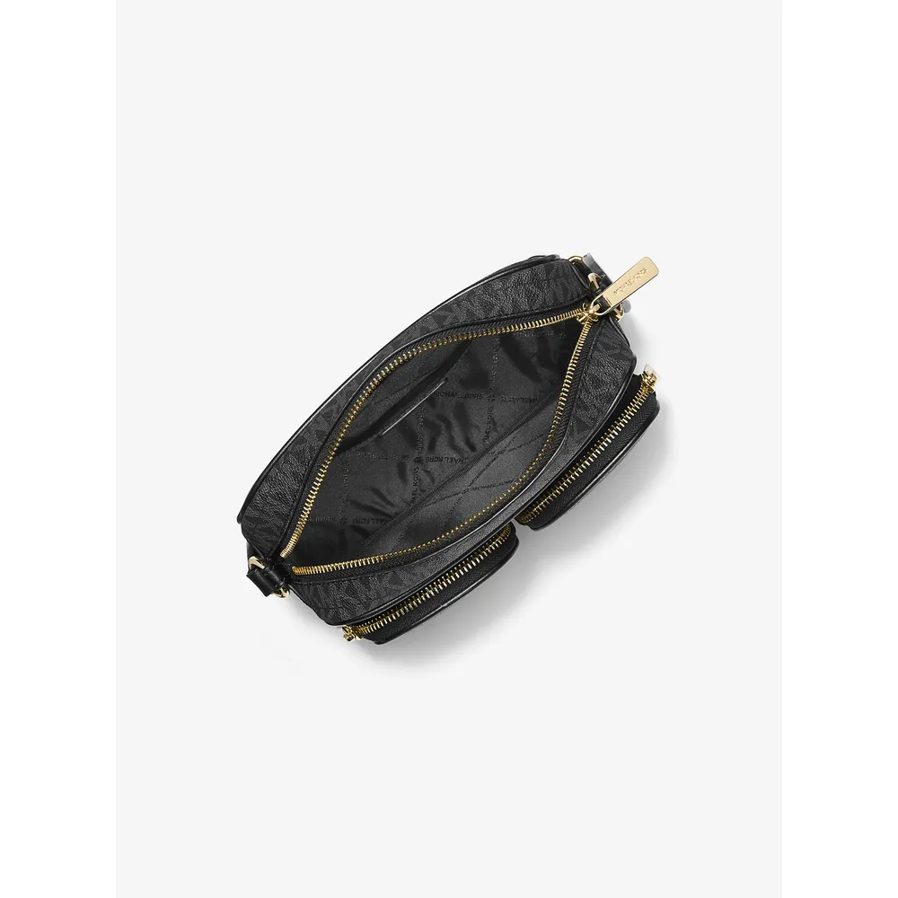 Michael Kors Bolso mediano Jet Set con logotipo y funda Apple Airpods | Negro