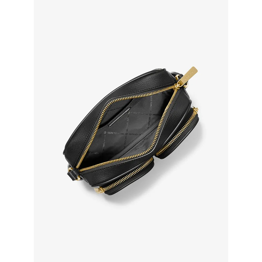 Michael Kors Bolso mediano de piel Jet Set con funda Apple Airpods | Negro