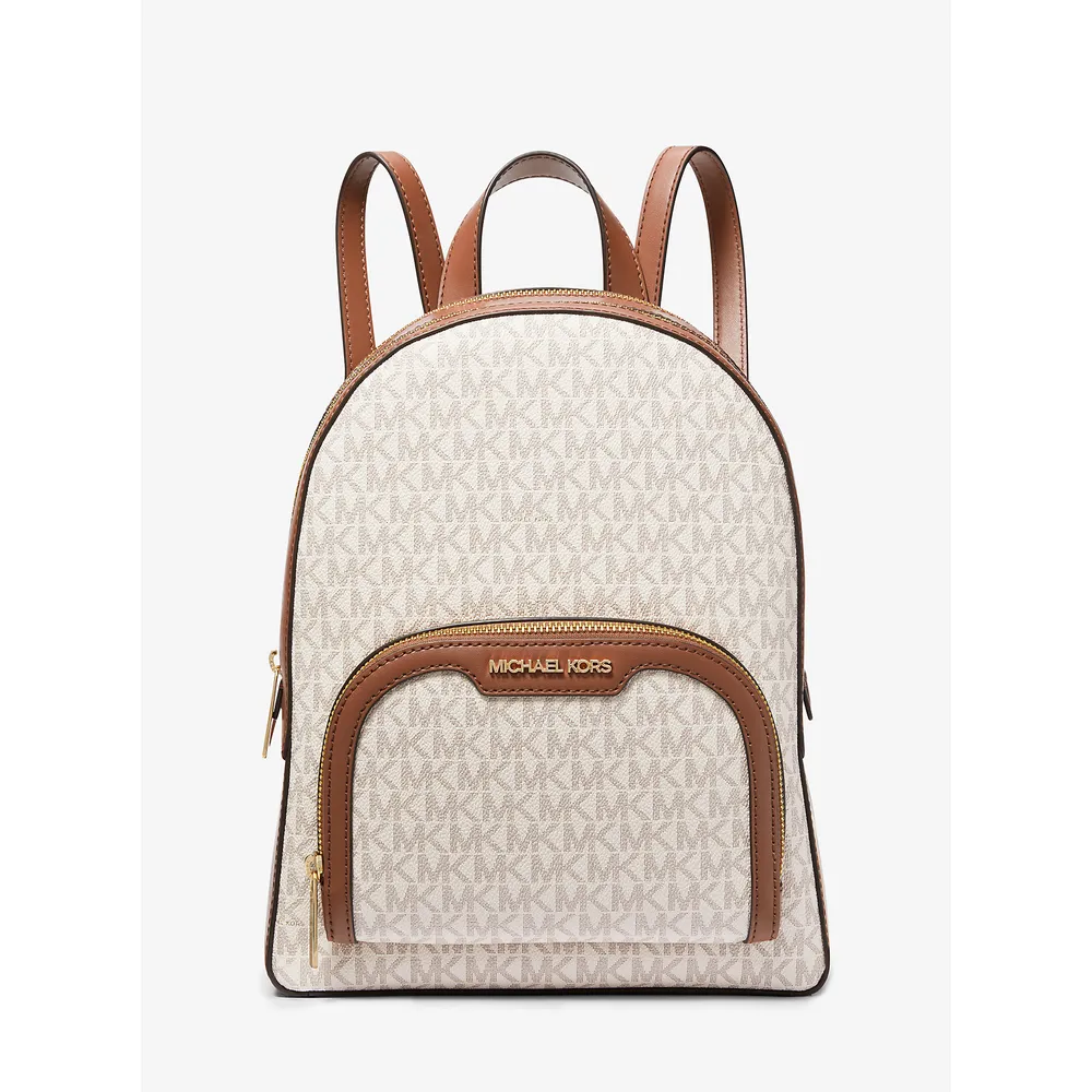 Michael Kors Mochila mediana con logotipo de Jaycee | Vainilla