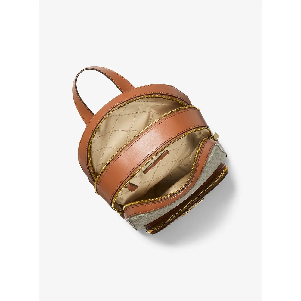 Michael Kors Mochila mediana con logotipo de Jaycee | Vainilla