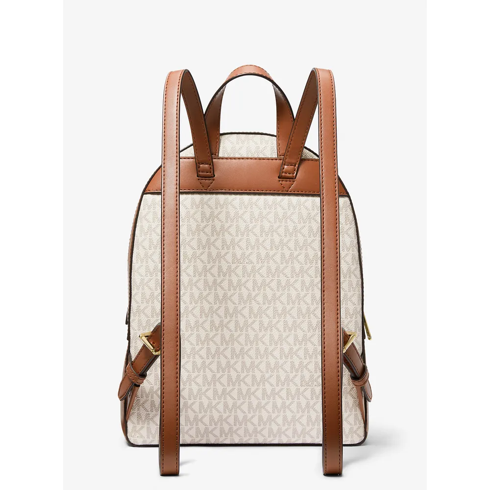 Michael Kors Mochila mediana con logotipo de Jaycee | Vainilla