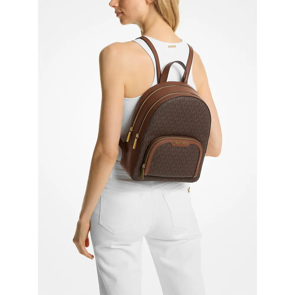 Michael Kors Mochila mediana con logotipo de Jaycee | Marrón