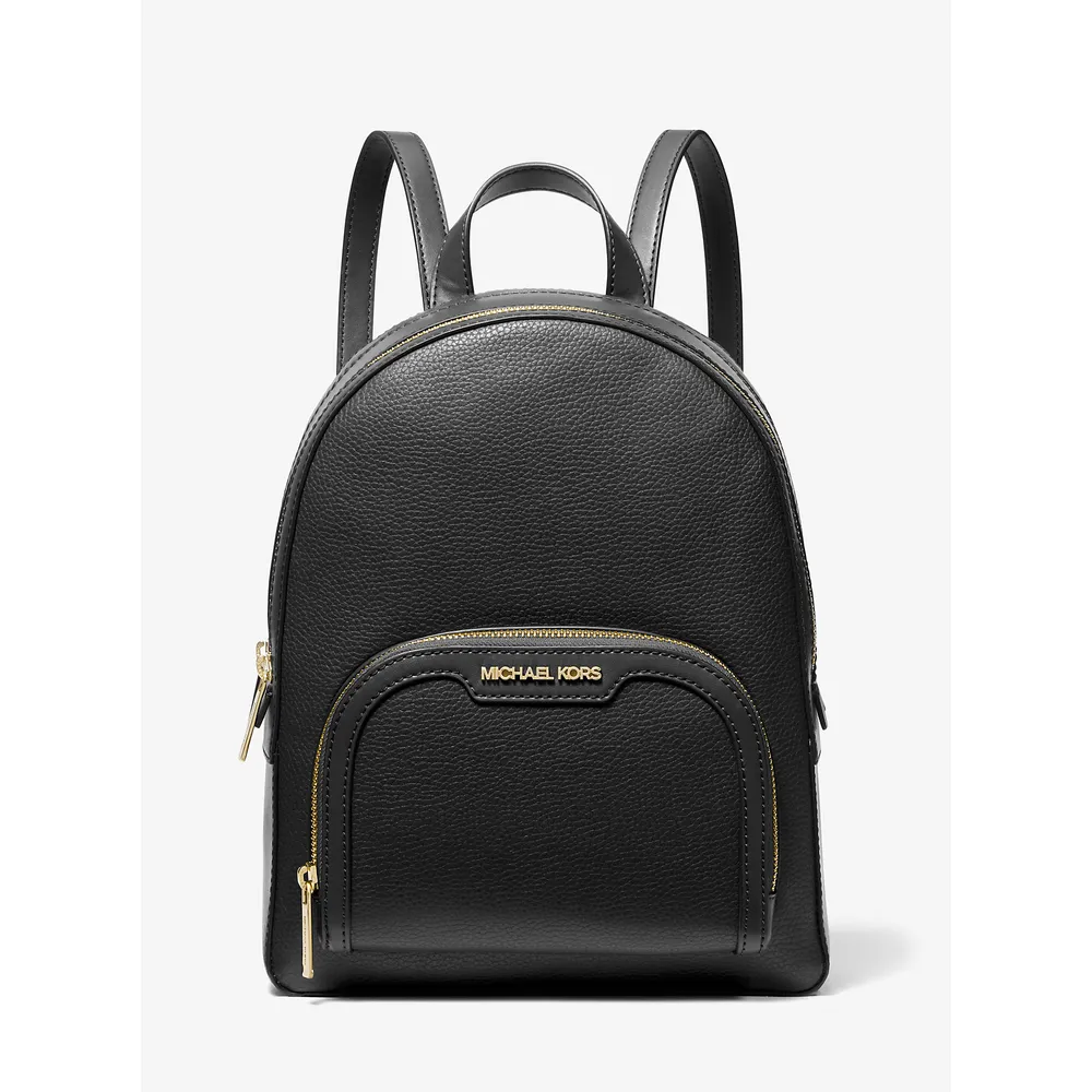 mk616309612_0_webp.webp Michael Kors Mochila mediana de piel granulada Jaycee | Negro