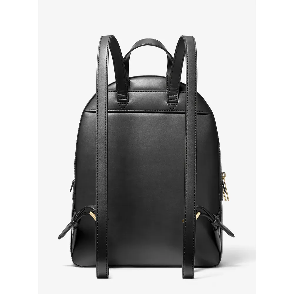 mk616309612_2_webp.webp Michael Kors Mochila mediana de piel granulada Jaycee | Negro