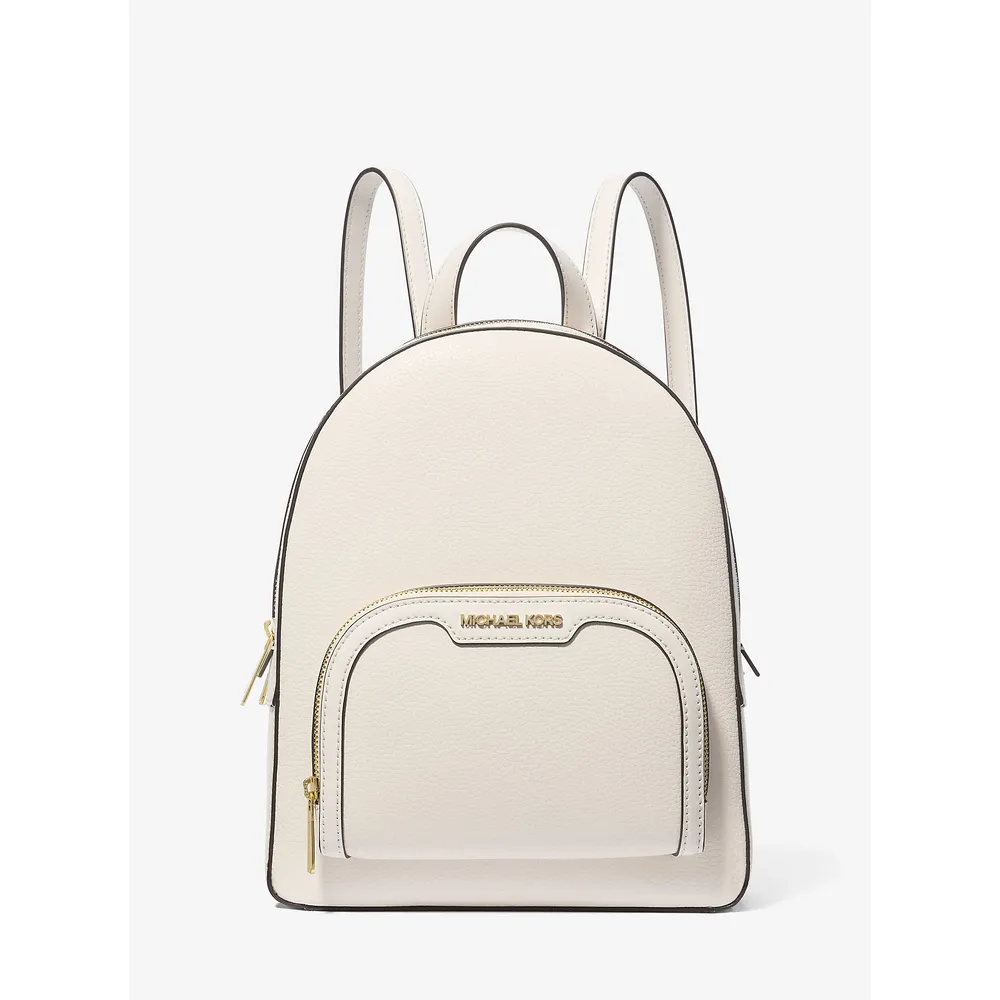 mk616309617_0_webp.webp Michael Kors Mochila mediana de piel granulada Jaycee | Lt Cream