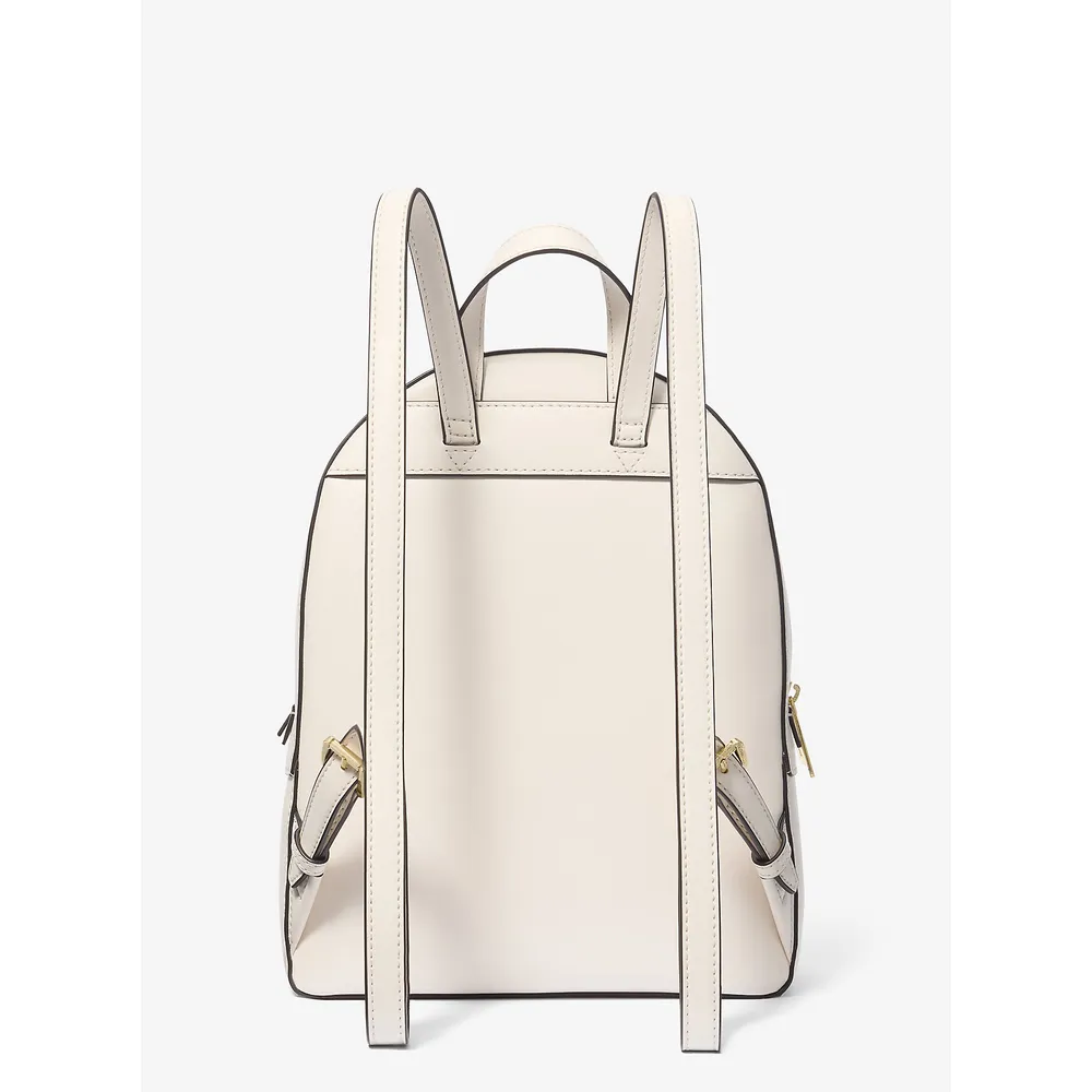 mk616309617_2_webp.webp Michael Kors Mochila mediana de piel granulada Jaycee | Lt Cream