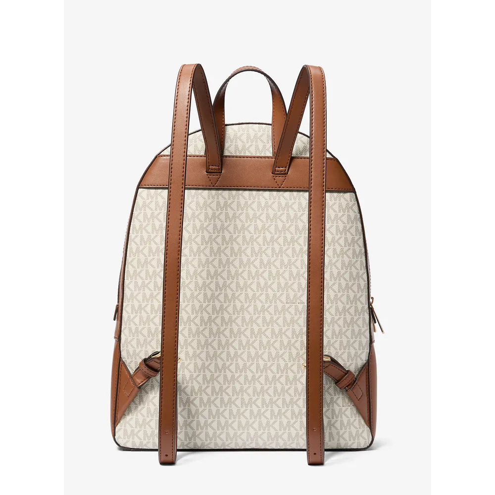 Michael Kors Mochila grande con logotipo de Jaycee | Vainilla