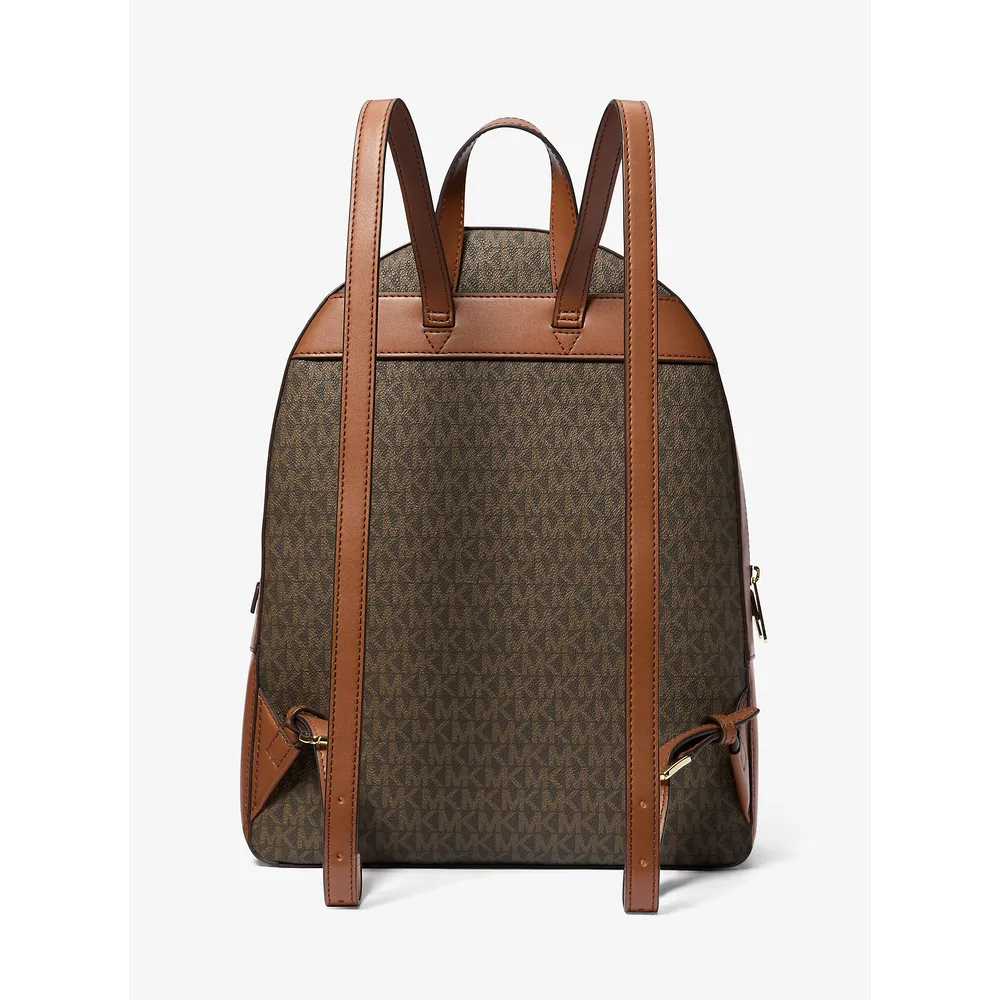 mk616309639_2_webp.webp Michael Kors Mochila grande con logotipo de Jaycee | Marrón