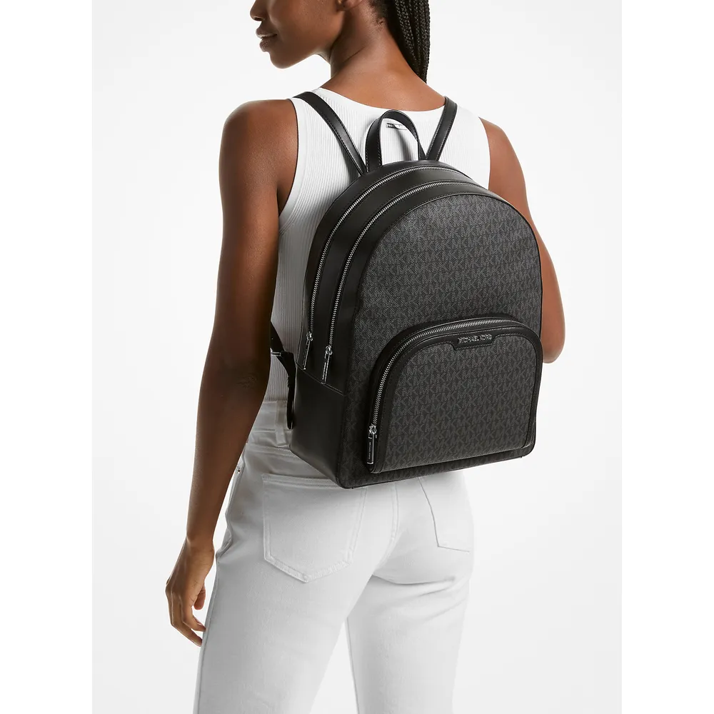 Michael Kors Mochila grande con logotipo de Jaycee | Negro