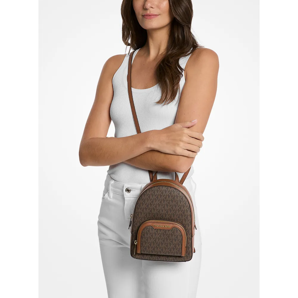 Michael Kors Mochila extrapequeña con logotipo de la firma Jaycee | Marrón