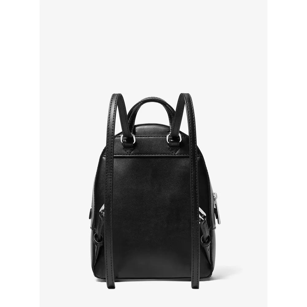 Michael Kors Mochila convertible extra pequeña de cuero granulado | Negro