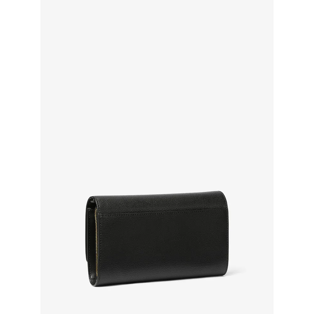 Michael Kors Bolso bandolera grande de piel Jet Set | Negro