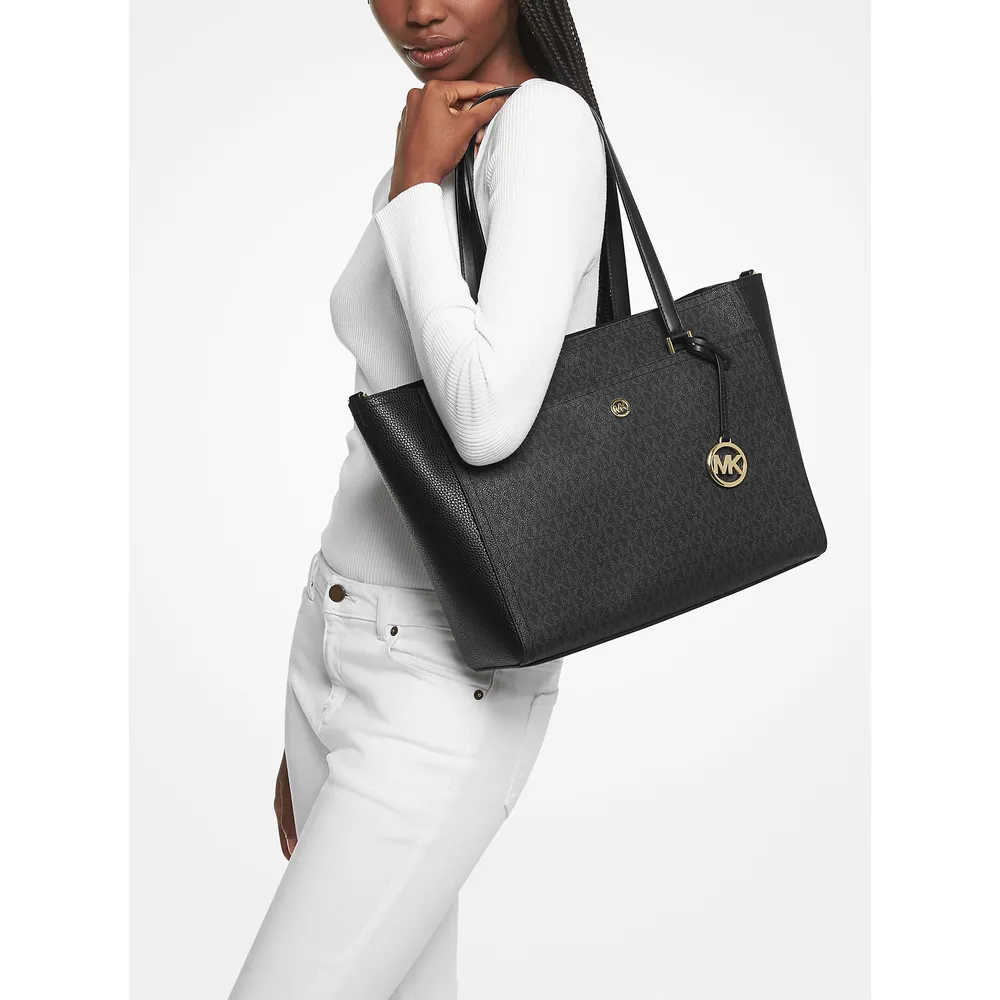 Michael Kors Bolso tote 3 en 1 con logotipo grande de Maisie | Negro