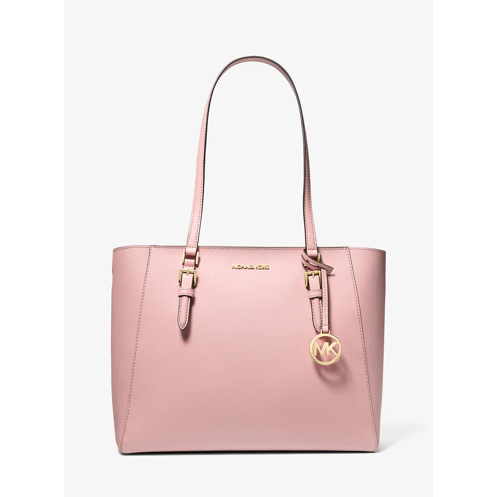 Michael Kors Bolso tote grande Charlotte de piel saffiano 3 en 1 | Powder Blush