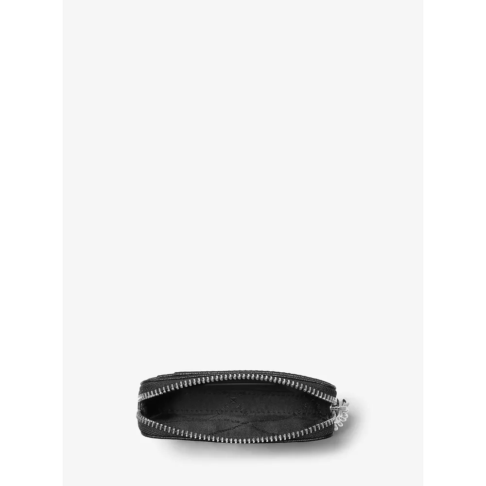 mk616363564_1_webp.webp Michael Kors Tarjetero mediano con cadena de piel saffiano | Negro