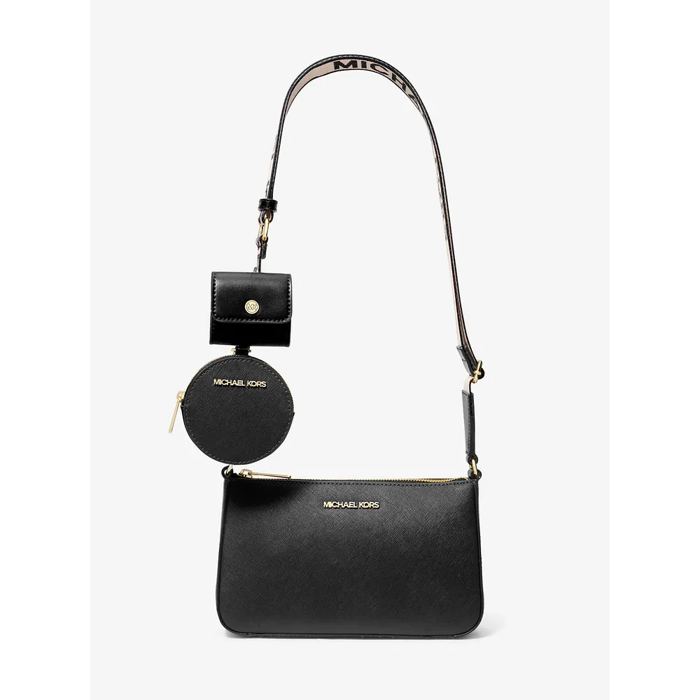 mk616377421_0_webp.webp Michael Kors Bolso bandolera de Jet Set y funda para Apple Airpods | Negro