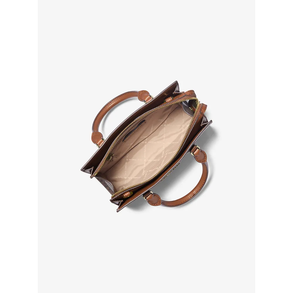 mk616377858_1_webp.webp Michael Kors Bolso pequeño con logotipo de la firma Sheila | Marrón