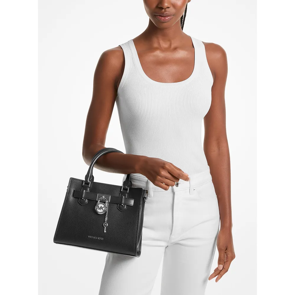 Michael Kors Bolso pequeño de cuero Hamiltons | Negro