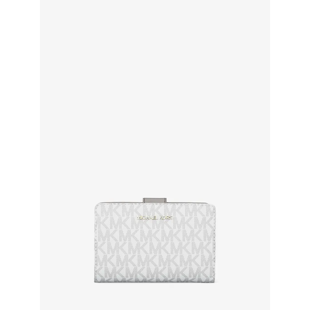 mk616398745_0_webp.webp Michael Kors Cartera plegable mediana Jet Set con logotipo | Optic White