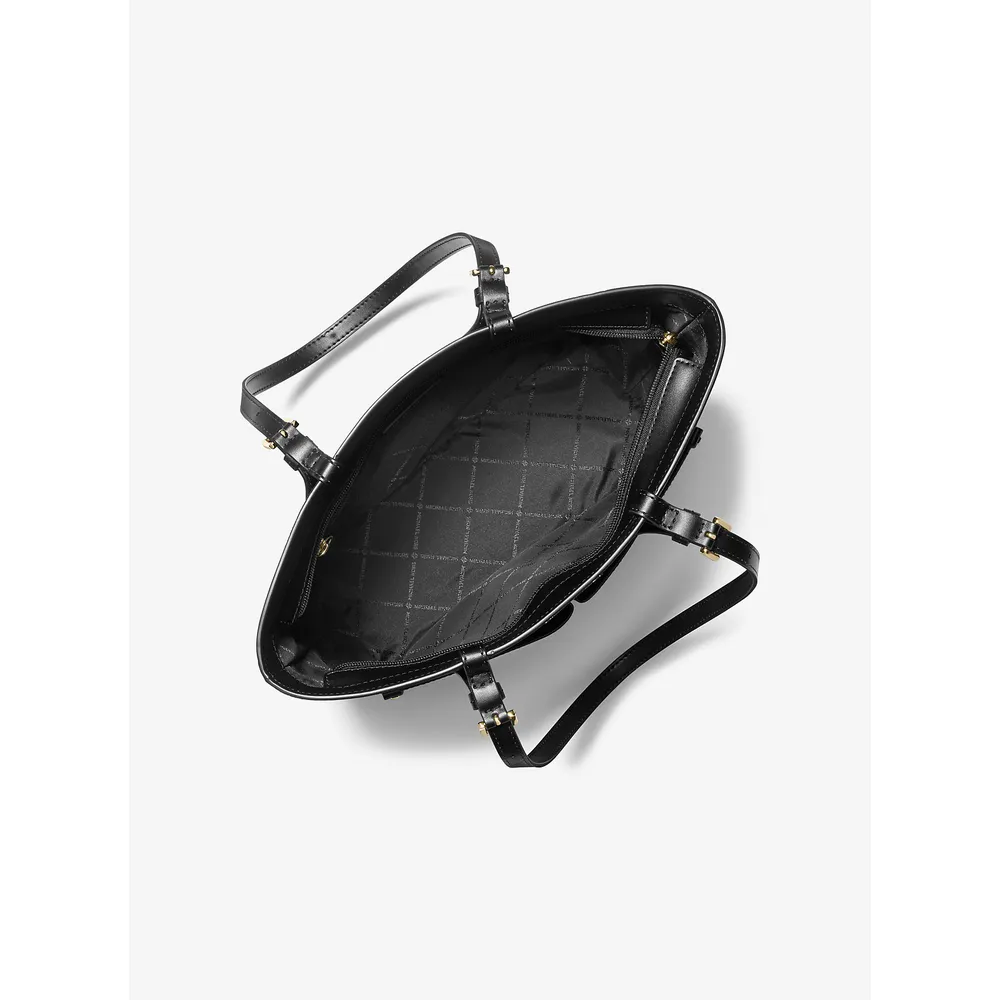 Michael Kors Bolso tote mediano con bolsillo y logotipo de Jet Set | Black