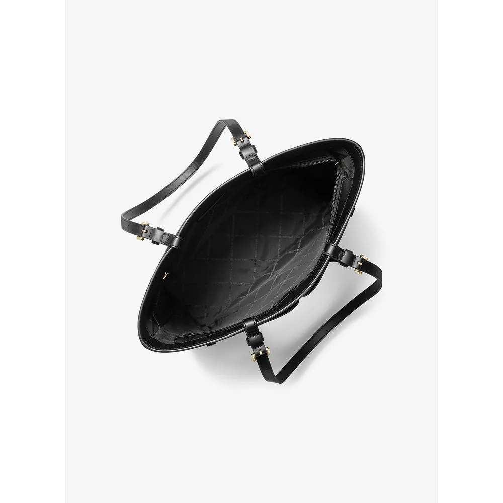 Michael Kors Bolso tote mediano de bolsillo Jet Set | Negro